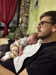 Kuscheln mit Papa